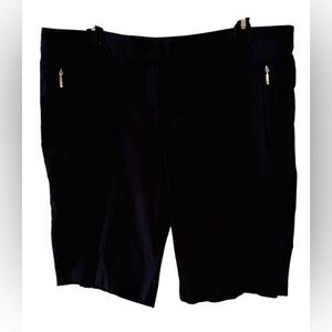 Izod Golf shorts women’s size 14 long Bermuda stretch comfy classic preppy walk